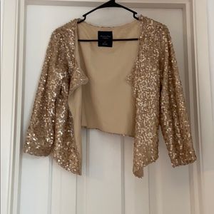 Cropped Sequin Blazer
